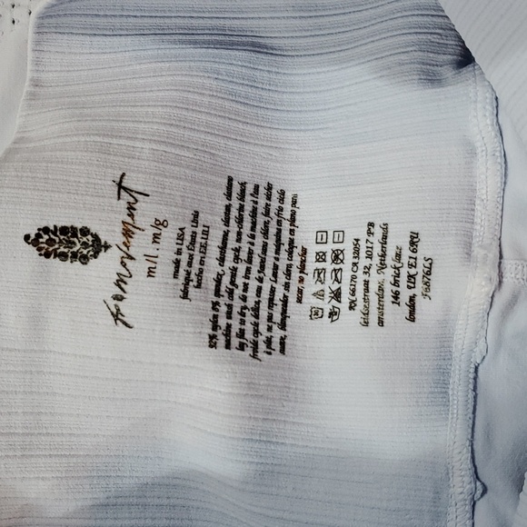 Free People High Rise 7/8 Length Good Karma Leggings Spring Showers M/L FP066 - Picture 8 of 8